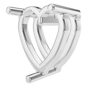 Solitaire Pendant - Heart 9mm