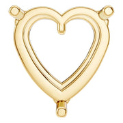 Solitaire Pendant - Heart 9mm