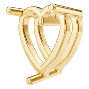Solitaire Pendant - Heart 9mm