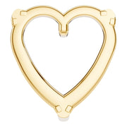 Solitaire Pendant - Heart 9mm