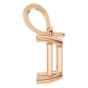 Solitaire Pendant - Emerald 6x4mm