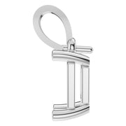 Solitaire Pendant - Emerald 6x4mm