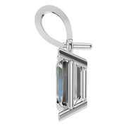 Solitaire Pendant - Emerald 7x5mm