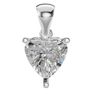 Solitaire Pendant - Heart 6mm