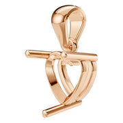 Solitaire Pendant - Heart 6mm