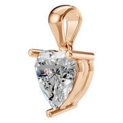 Solitaire Pendant - Heart 6.5mm