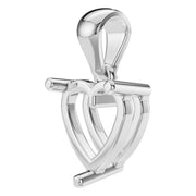 Solitaire Pendant - Heart 6.5mm