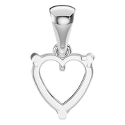 Solitaire Pendant - Heart 6.5mm