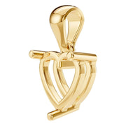 Solitaire Pendant - Heart 6.5mm