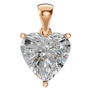 Solitaire Pendant - Heart 8mm