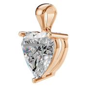 Solitaire Pendant - Heart 8mm