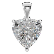 Solitaire Pendant - Heart 8mm