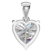Solitaire Pendant - Heart 8mm