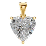 Solitaire Pendant - Heart 8mm