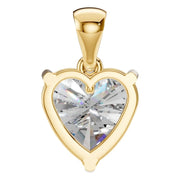Solitaire Pendant - Heart 8mm