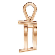 Solitaire Pendant - Heart 8mm