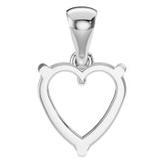 Solitaire Pendant - Heart 8mm