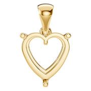 Solitaire Pendant - Heart 8mm