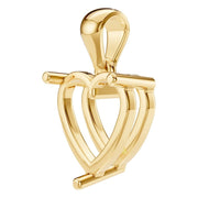 Solitaire Pendant - Heart 8mm