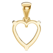 Solitaire Pendant - Heart 8mm