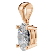 Solitaire Pendant - Oval 7x4.5mm