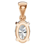 Solitaire Pendant - Oval 7x4.5mm
