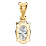 Solitaire Pendant - Oval 7x4.5mm