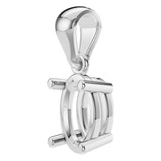 Solitaire Pendant - Oval 7x4.5mm