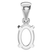 Solitaire Pendant - Oval 7x4.5mm