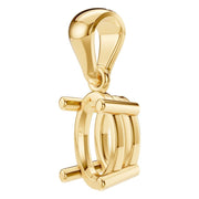 Solitaire Pendant - Oval 7x4.5mm
