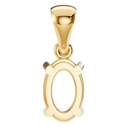 Solitaire Pendant - Oval 7x4.5mm