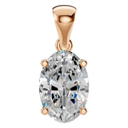 Solitaire Pendant - Oval 8x5.5mm