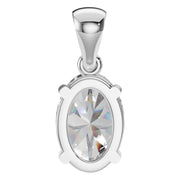 Solitaire Pendant - Oval 8x5.5mm