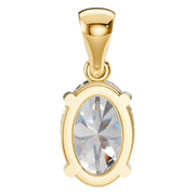 Solitaire Pendant - Oval 8x5.5mm