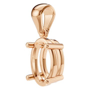 Solitaire Pendant - Oval 8x5.5mm