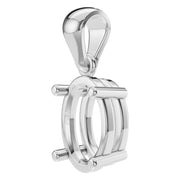 Solitaire Pendant - Oval 8x5.5mm