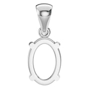 Solitaire Pendant - Oval 8x5.5mm