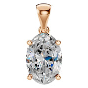 Solitaire Pendant - Oval 9x6mm