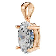 Solitaire Pendant - Oval 9x6mm