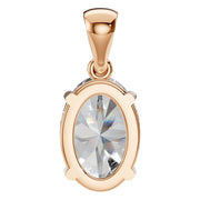 Solitaire Pendant - Oval 9x6mm