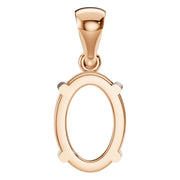 Solitaire Pendant - Oval 9x6mm