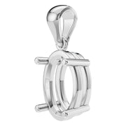 Solitaire Pendant - Oval 9x6mm