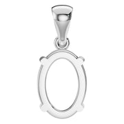 Solitaire Pendant - Oval 9x6mm