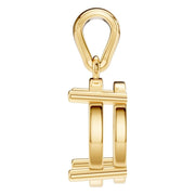 Solitaire Pendant - Oval 9x6mm