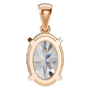 Solitaire Pendant - Oval 10x7mm