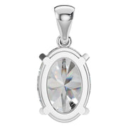 Solitaire Pendant - Oval 10x7mm