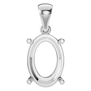 Solitaire Pendant - Oval 10x7mm
