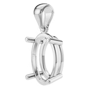 Solitaire Pendant - Oval 10x7mm
