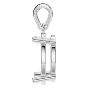 Solitaire Pendant - Oval 10x7mm