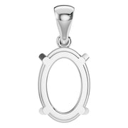 Solitaire Pendant - Oval 10x7mm